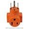 Ac Works Plug Adapter, 6-50R, 14-50P, 0 ft., Orange WD1450650 - alternate 5